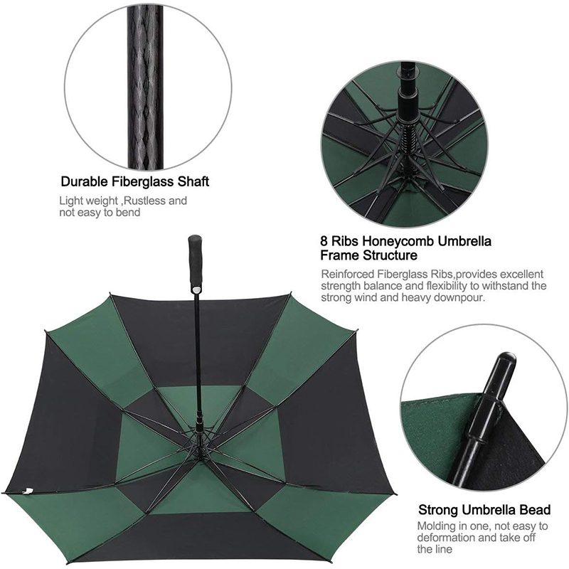 Double Canopy Ventilated Golf Umbrella
