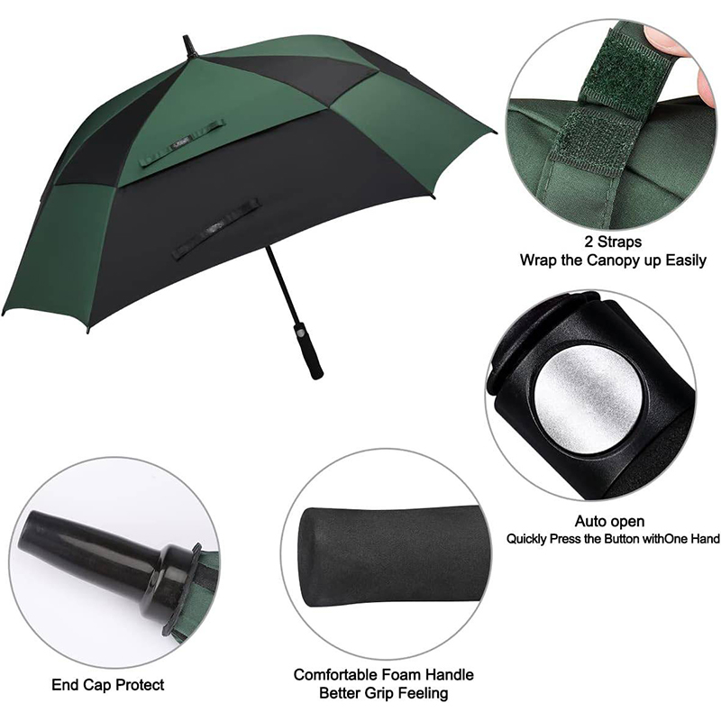 Double Canopy Ventilated Golf Umbrella