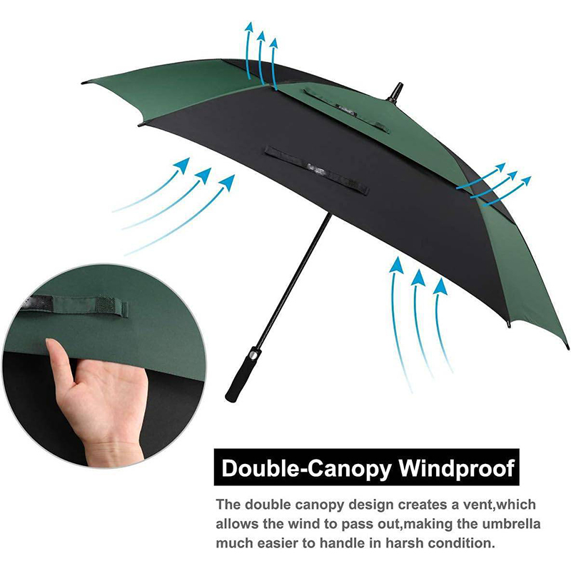 Double Canopy Ventilated Golf Umbrella