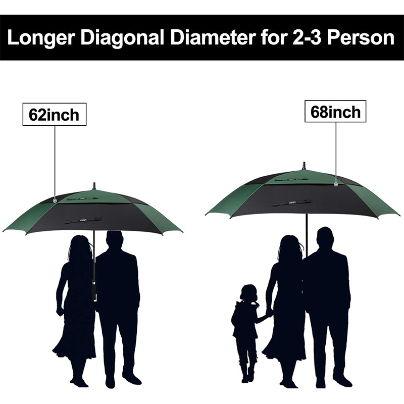 Double Canopy Ventilated Golf Umbrella