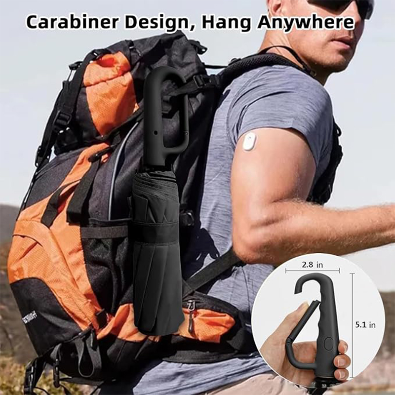 Ergonomic C Handle Folding Umbrella