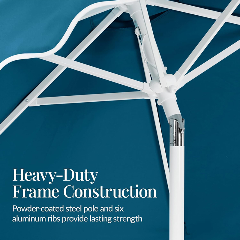 Scalloped Edge Aluminum Patio Umbrella