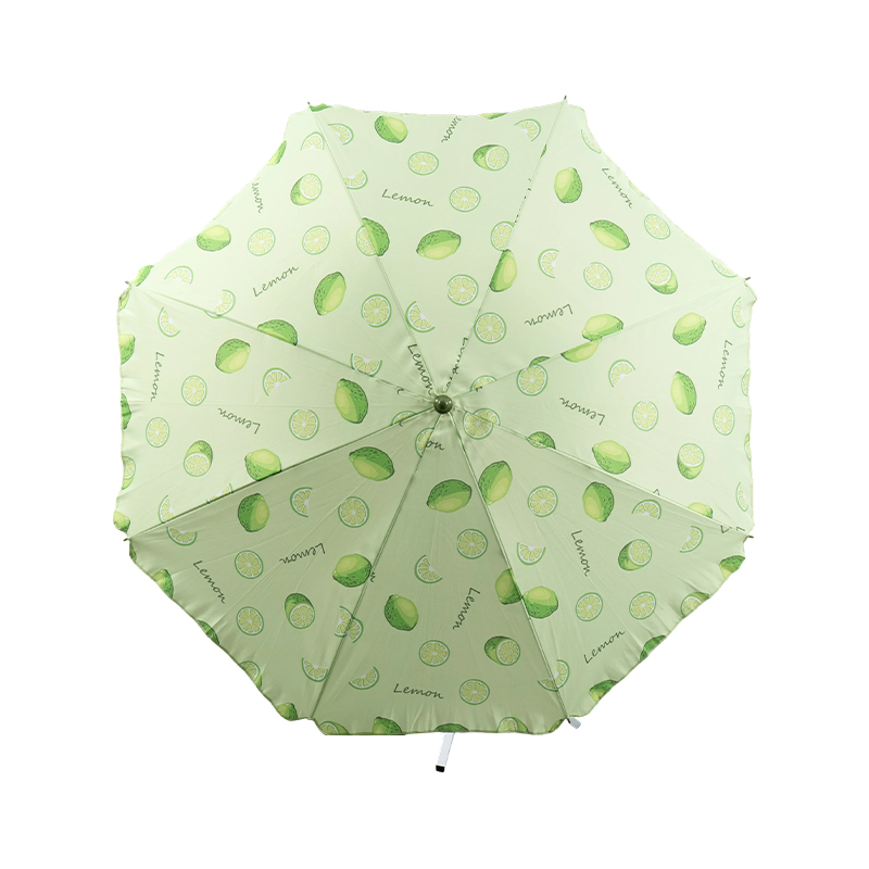 Fresh Market Fruit Print Beach Umbrella