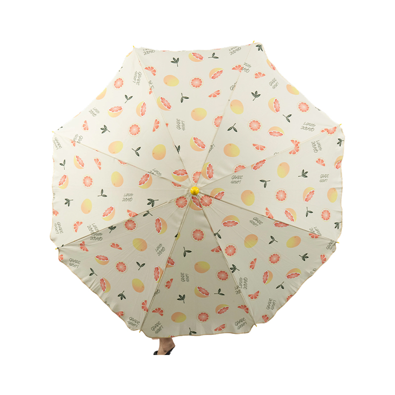 Fresh Market Fruit Print Beach Umbrella