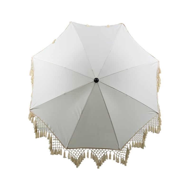 Bohemian Macramé Fringe Beach Umbrella