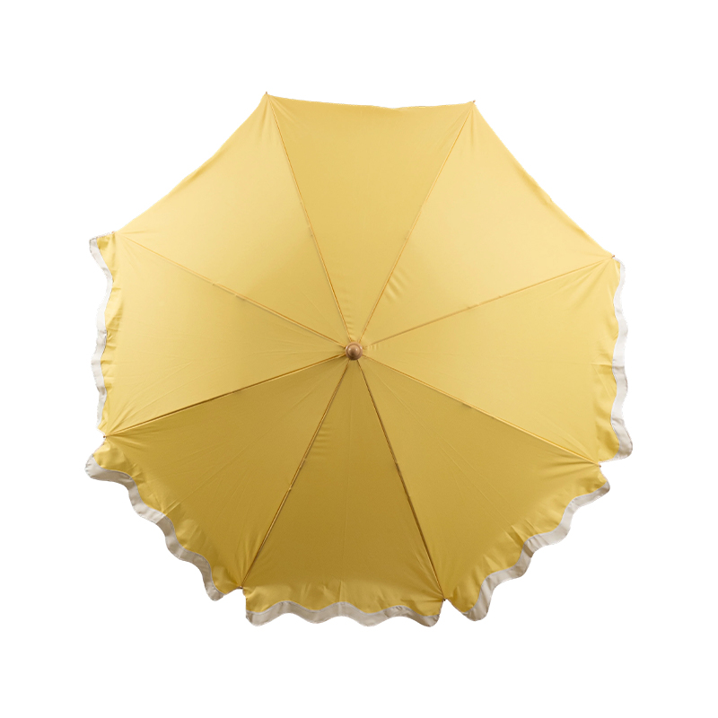 Luxury Scalloped Polyester Beach Umbrella