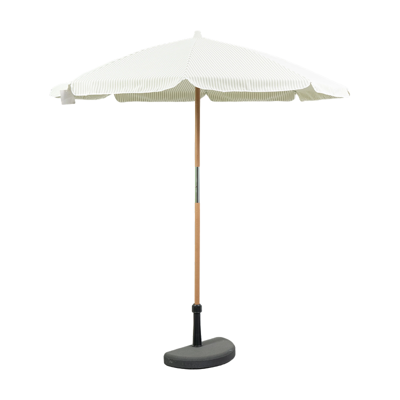 Signature Solid Color Double-Sided Printed Beach Umbrella