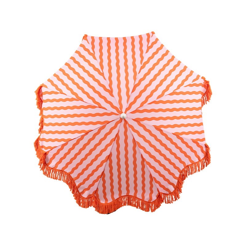 Fashion Animal Print Fringe Beach Umbrella