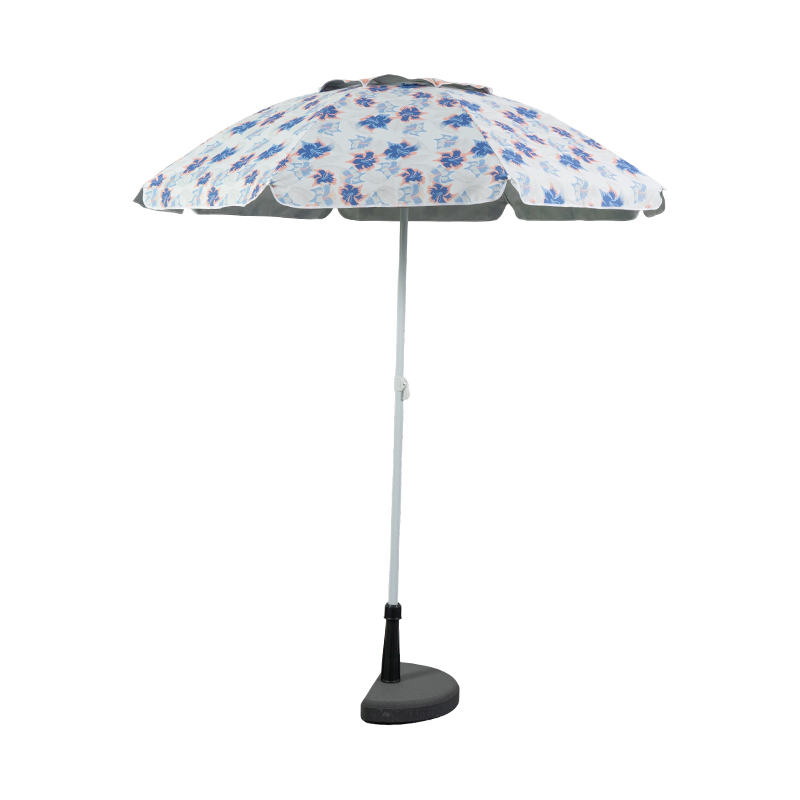 Botanical Print Double Canopy Beach Umbrella