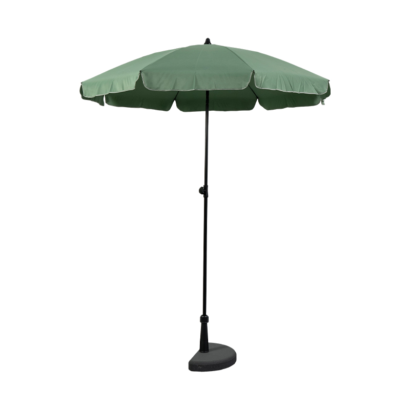 Classic Steel Frame Beach Umbrella with Premium Fabric Canopy for Commercial Outdoor Shade Solutions