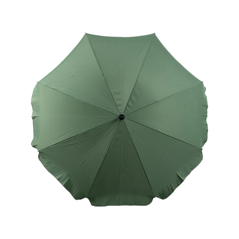 Classic Steel Frame Beach Umbrella with Premium Fabric Canopy for Commercial Outdoor Shade Solutions