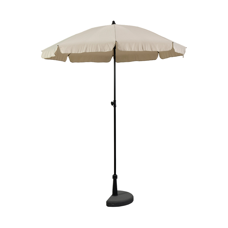 Classic Steel Frame Beach Umbrella with Premium Fabric Canopy for Commercial Outdoor Shade Solutions