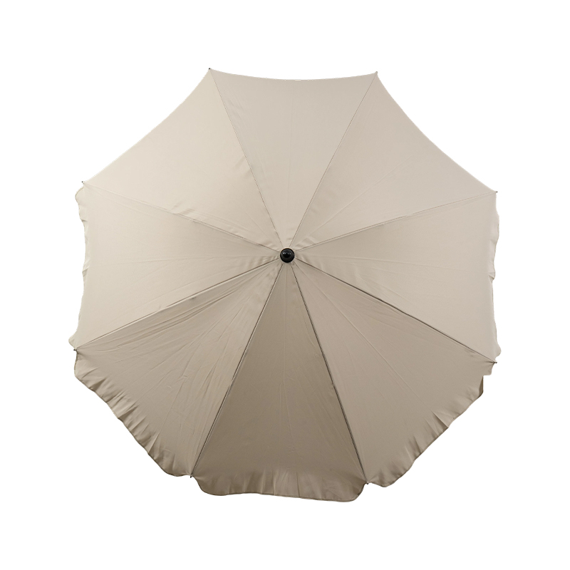 Classic Steel Frame Beach Umbrella with Premium Fabric Canopy for Commercial Outdoor Shade Solutions