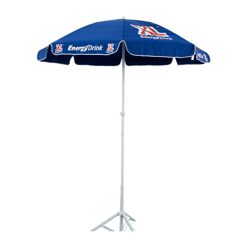 Custom Logo Promotional Beach Umbrella with Full-Color Brand Printing for Outdoor Marketing Events