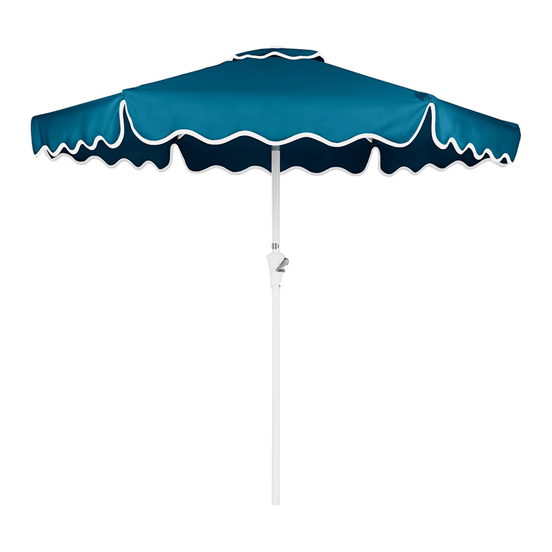 Scalloped Edge Aluminum Patio Umbrella